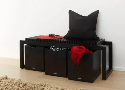 Fritz Hansen - Cutter Bænk - Sort - L 120 cm^​​​​​​​Fritz Hansen Hot