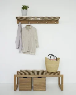 Fritz Hansen - Cutter Bænk - teak (L 120 cm)^​​​​​​​Fritz Hansen Discount