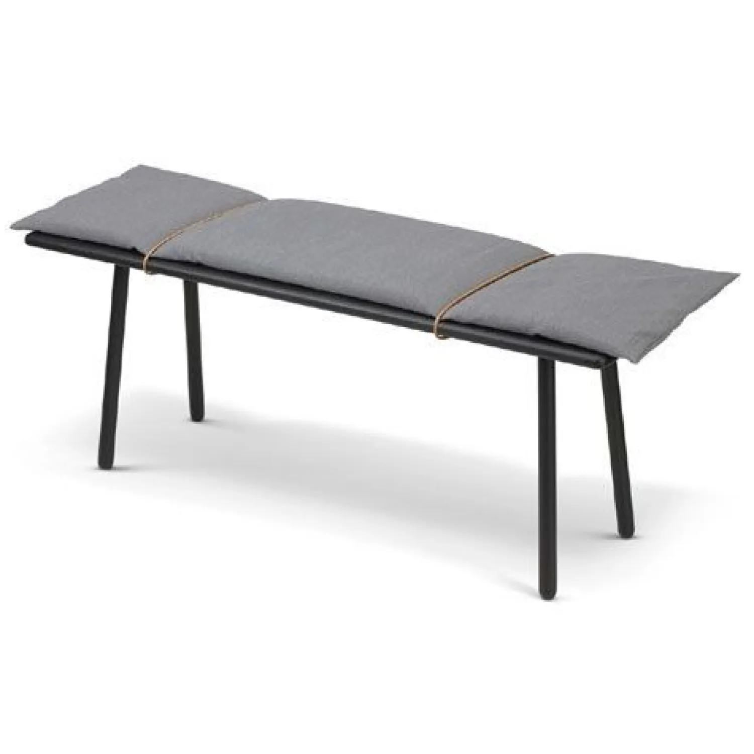 Fritz Hansen - Georg Bænk inkl. grå hynde - Sort^Fritz Hansen Best