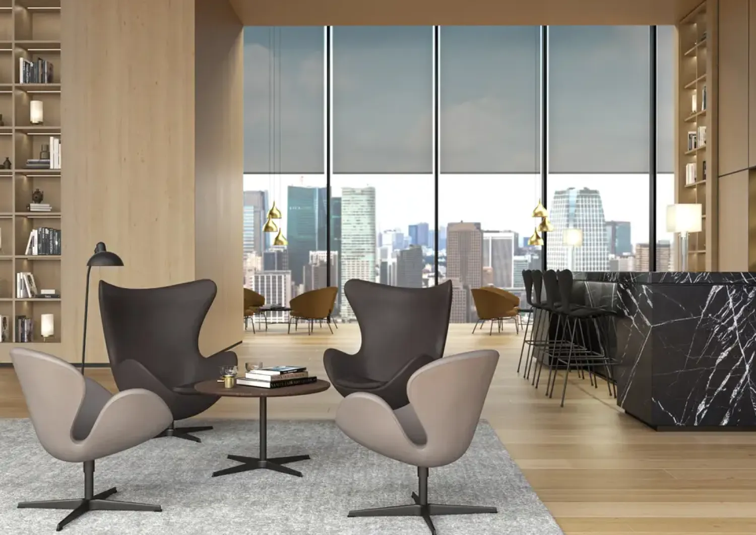 - Gulvlampe - Kaiser Idell 6556-F - Mat Sort*Fritz Hansen Discount