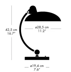 - Kaiser Idell 6631-T - Bordlampe - Hvid^Fritz Hansen Clearance
