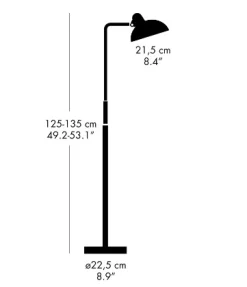 - Kaiser Idell 6580-F - Gulvlampe - Hvid*Fritz Hansen Sale