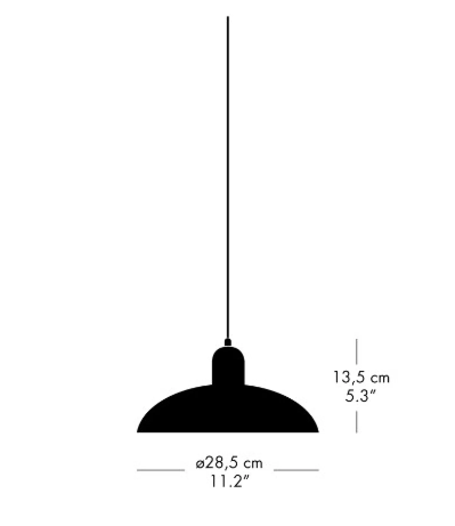 - Kaiser Idell 6631-P - Pendel - Rød - Krom^Fritz Hansen Outlet