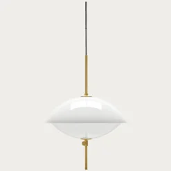 - Loftlampe - Clam - Opal/Messing - Ø44*Fritz Hansen Online
