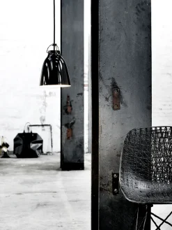 - Loftlampe - Caravaggio - Sort - P3 Large - Grå ledning 6m*Fritz Hansen Discount