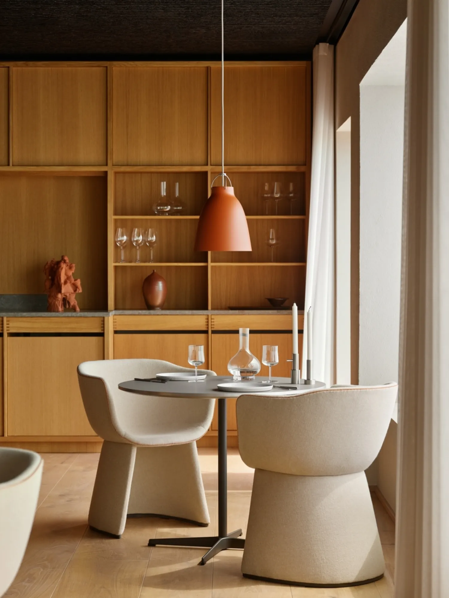 - Loftlampe - Caravaggio™ Matt - Rust Rød - P1 Small^Fritz Hansen Discount