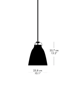 - Loftlampe - Caravaggio™ Matt - Støvet Grøn - P2 Medium*Fritz Hansen Clearance
