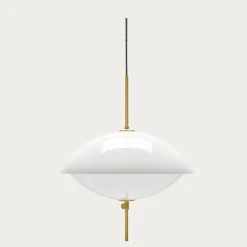 - Loftlampe - Clam - Opal/Messing - Ø55^Fritz Hansen Sale
