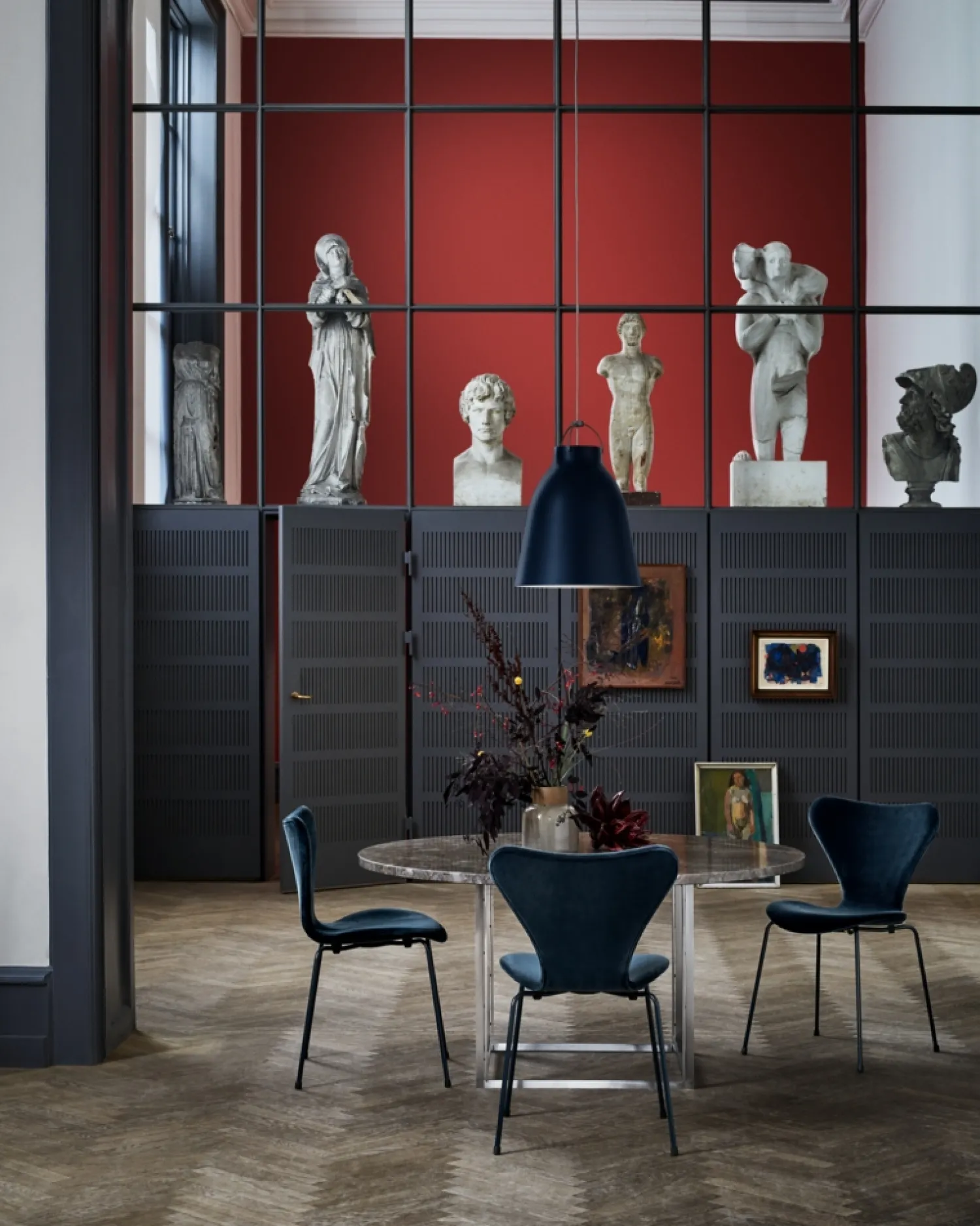 - Loftlampe - Caravaggio Matt - Ultramarine blå - P3 Large^Fritz Hansen Sale