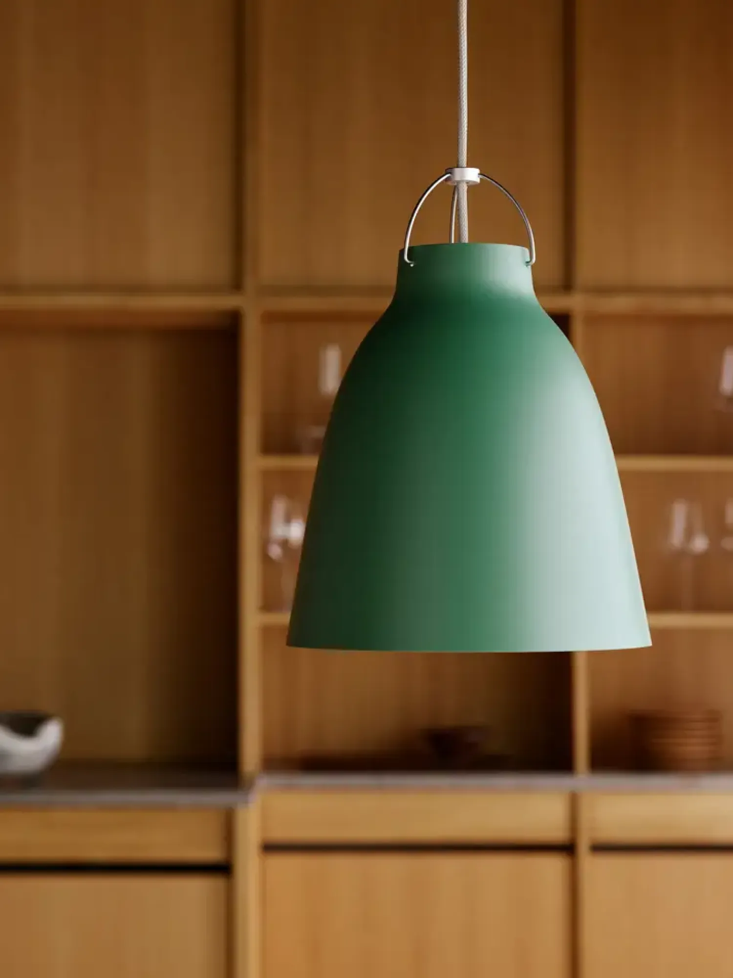 - Loftlampe - Caravaggio™ Matt - Patina Grøn - P1 Small^Fritz Hansen Hot