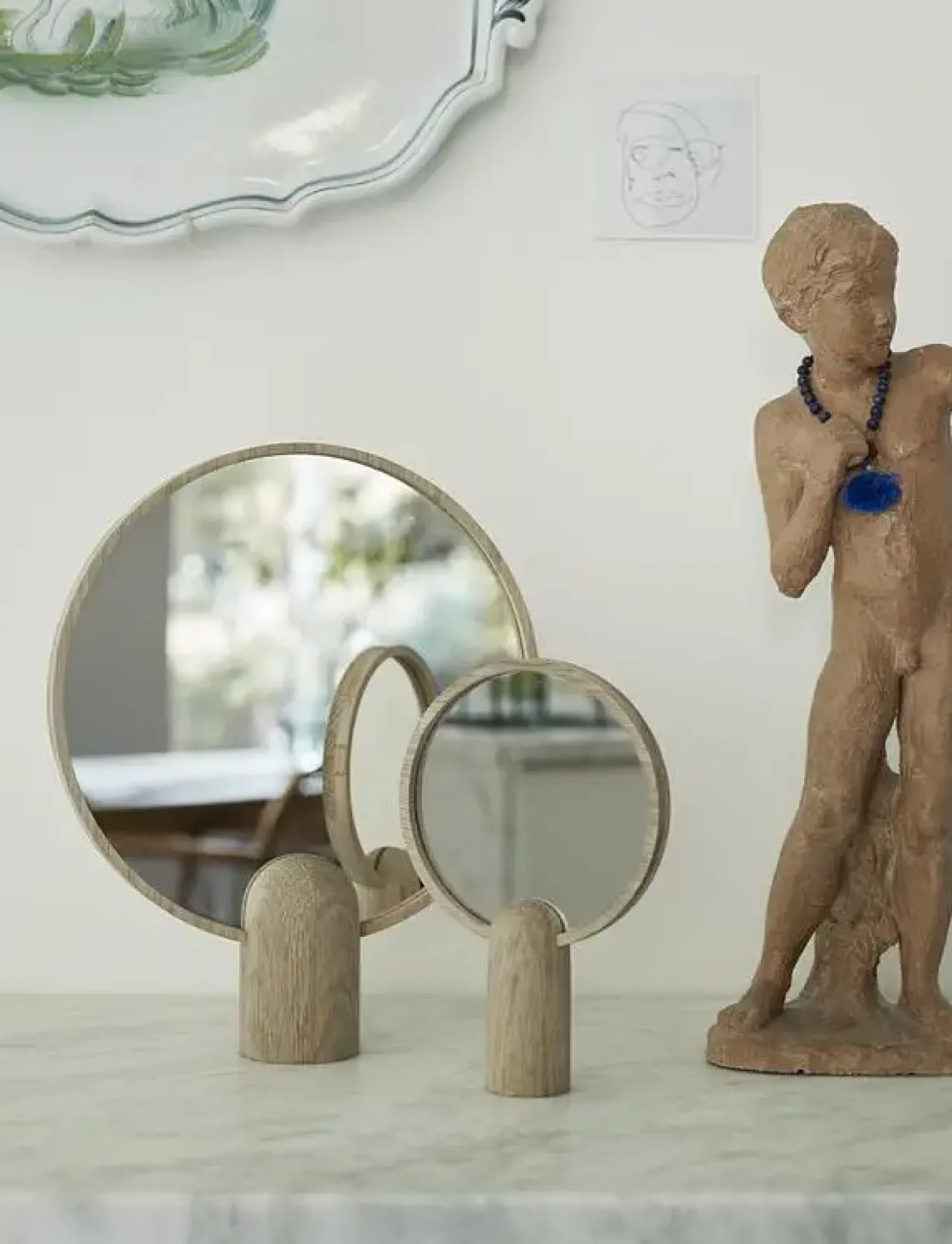 Fritz Hansen - Spejl - Aino - Eg - Small^Fritz Hansen New