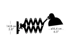 - Væglampe - Kaiser Idell 6718-W - Mat sort*Fritz Hansen Clearance