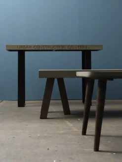 - Albany Sofabord med beton overflade - Grå / Brun^Fuhrhome Discount