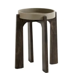 - Sidebord / Sofabord - Grå / Brun^Fuhrhome Hot