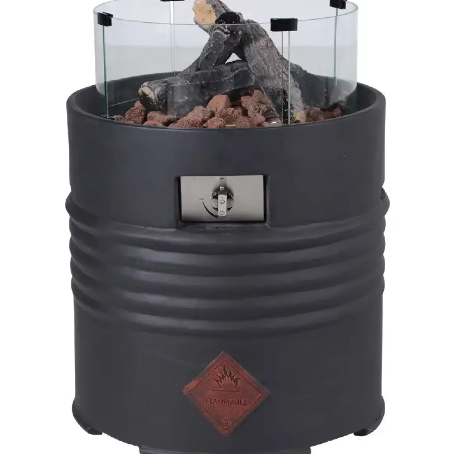 - Bålsted - Cozy Living firepit Barrel - Black/Sort - Ø60xH62 cm*Garden Impressions Hot