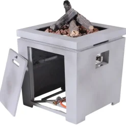 - Bålsted - Cozy Living firepit Lisboa - concrete grey - 60x60 cm^Garden Impressions Best