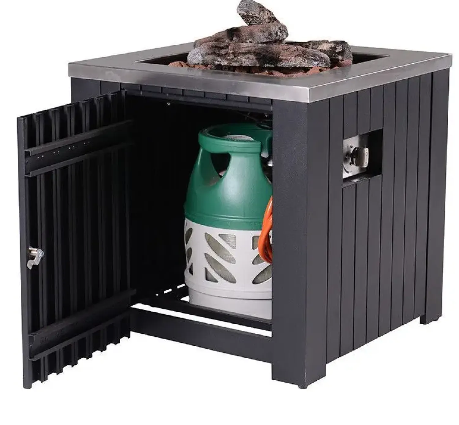 - Bålsted - Cozy Living firepit Faro carbon - Black/Sort - 80x80 cm*Garden Impressions Discount