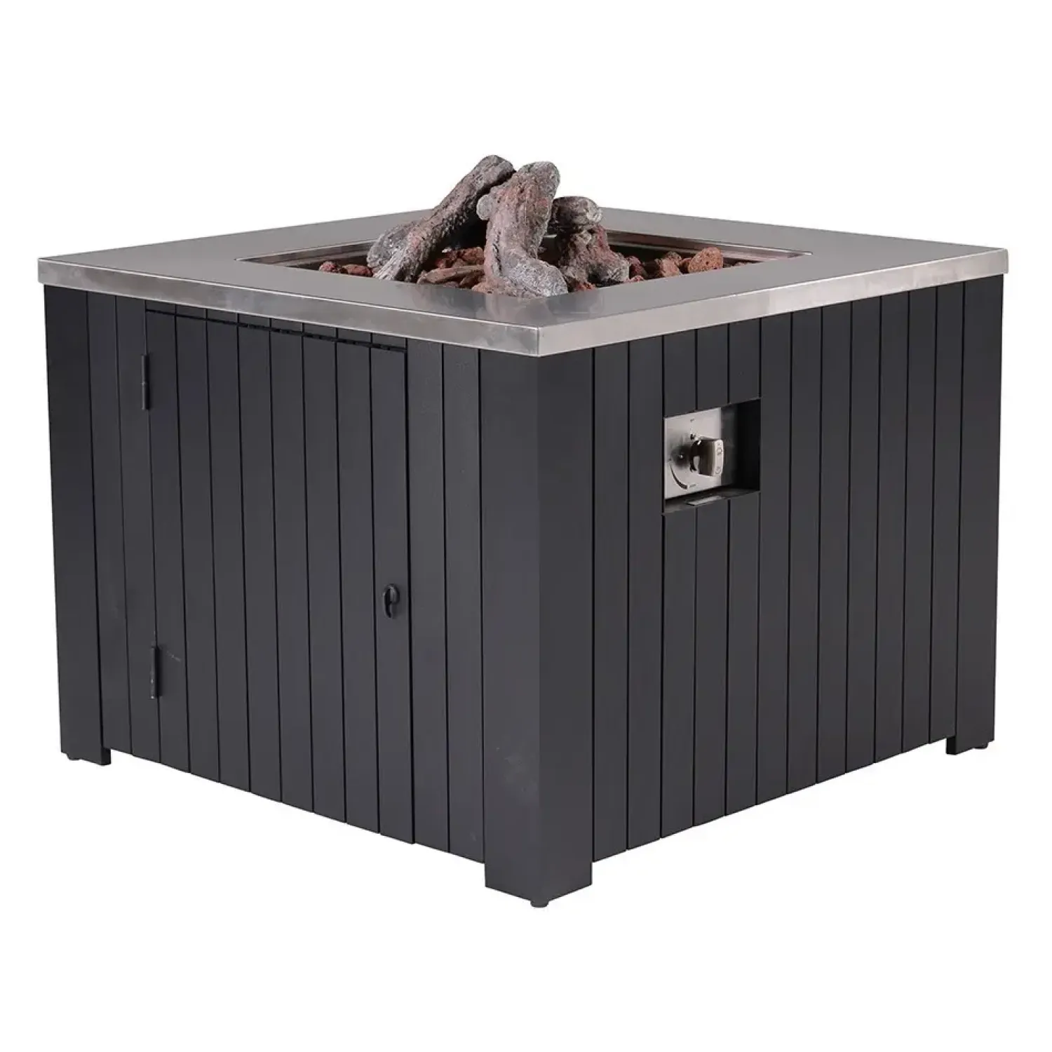 - Bålsted - Cozy Living firepit Faro - Black/sort - 60x60 cm^Garden Impressions New
