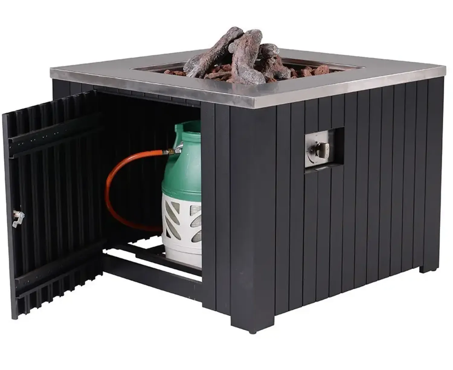 - Bålsted - Cozy Living firepit Faro - Black/sort - 60x60 cm^Garden Impressions New