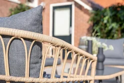 - Lounge Sæt - Franklin - 4-pcs - black/natural^Garden Impressions Online