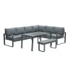 - Lounge Sæt - Oreon - 4-pcs - black/grey^Garden Impressions Online