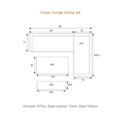 - Lounge Sæt - Oreon - 4-pcs - black/grey^Garden Impressions Online