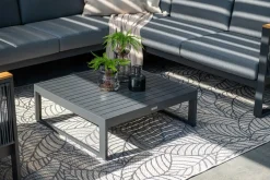 - Lounge Sæt - Alain - black/rope mid grey - 230x230 cm*Garden Impressions Online