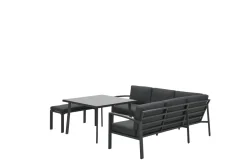 - Lounge Sæt - Wellington - 5-pcs - black*Garden Impressions Discount