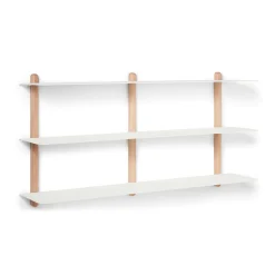 - NIVO D væghylde - Large - Lys eg/Hvid*Gejst Outlet