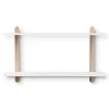 - NIVO F væghylde - Large - Lys eg/Hvid*Gejst Clearance