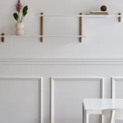 - NIVO H væghylde - Large - Lys eg/Hvid*Gejst Hot