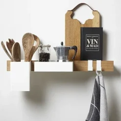 - Smart køkkenhylde, 60 cm - Eg og hvid*Gejst