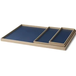 bakke - Frame tray large i eg/blå^Gejst Clearance