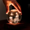 - Amber Crystal Light Bordlampe - 3D Jelly Fish*Gingko Outlet