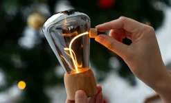 - Bordlampe - Opal Drift Light - Hvid Ask^Gingko Outlet