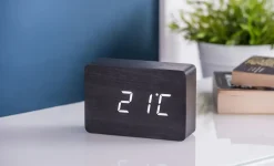 - Brick Click Clock Black / White LED^Gingko Sale