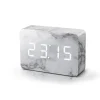 - Brick Click Clock Marble / White LED*Gingko Discount