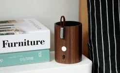 - Drum Light Bluetooth Speaker Natural Walnut Wood*Gingko New