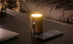 - Drum Light Bluetooth Speaker Natural Walnut Wood*Gingko New