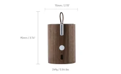 - Drum Light Bluetooth Speaker Natural Walnut Wood*Gingko New