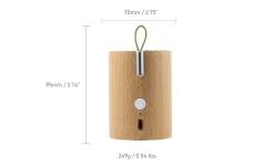 - Drum Light Bluetooth Speaker Natural Beech Wood*Gingko Outlet