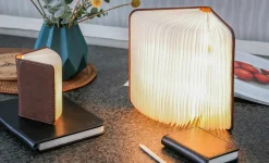 - LED Smart Booklight - Brown Leather - Mini^Gingko Best