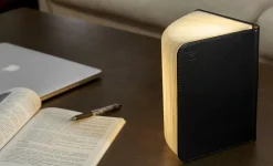 - LED Smart Booklight - Black Leather - Mini^Gingko New