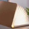 - LED Smart Booklight - Brown Leather - Large^Gingko Hot