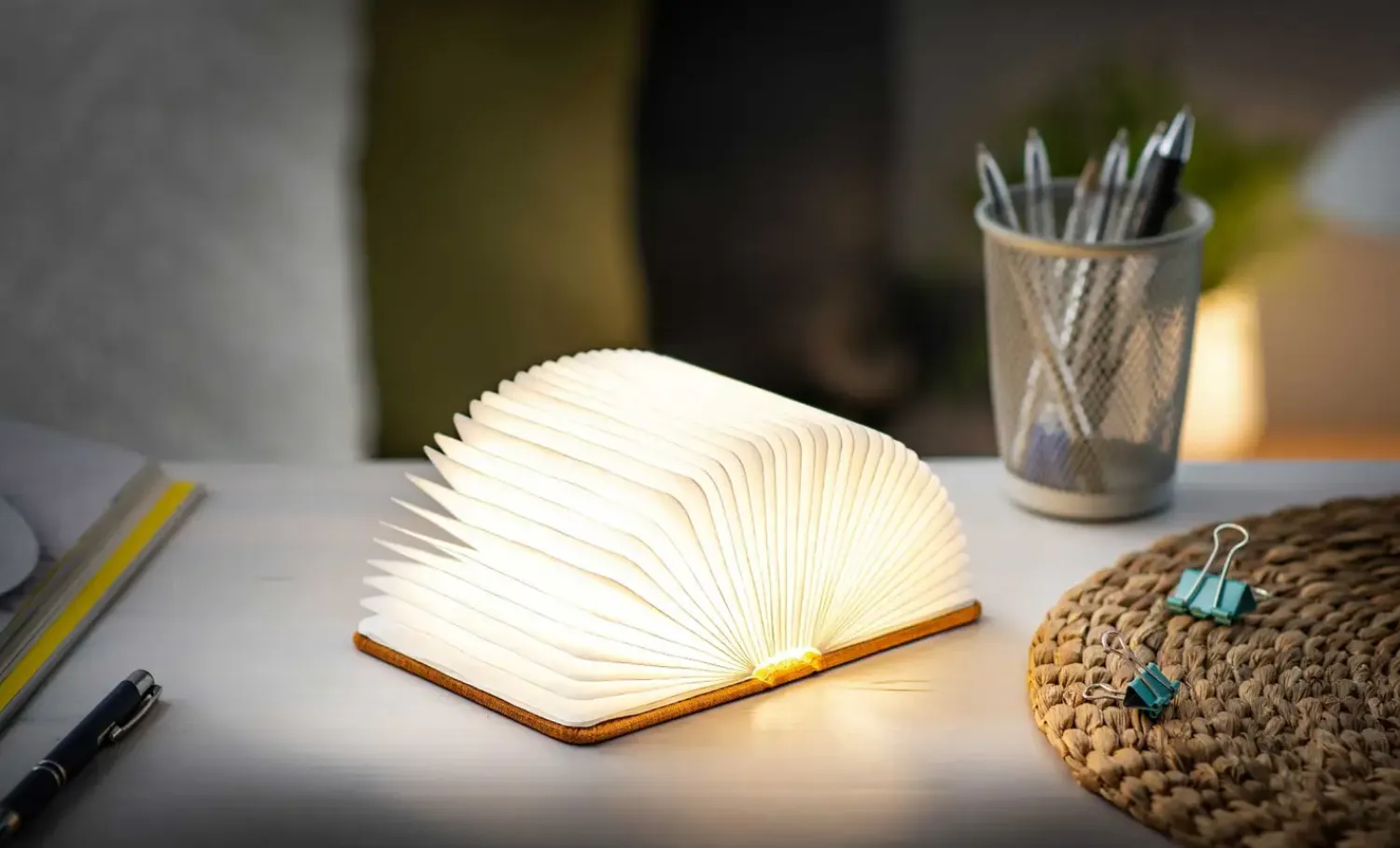 - LED Smart Fabric Booklight - Harmony Orange - Mini*Gingko Clearance