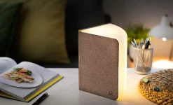 - LED Smart Fabric Booklight- Coffee Brown^Gingko Outlet