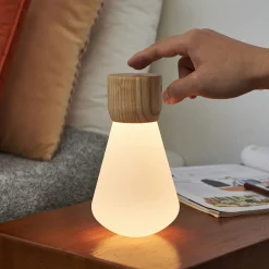 - Pentagon Light bulb Lamp Large White Ash Wood*Gingko Hot