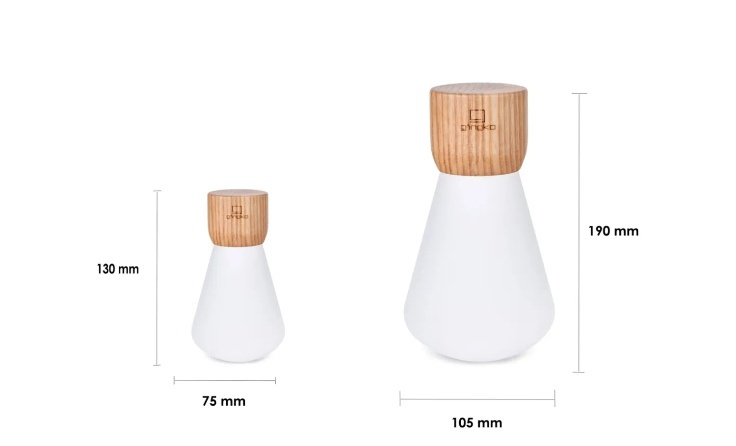 - Pentagon Light bulb Lamp Large White Ash Wood*Gingko Hot