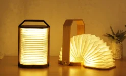 - Smart Origami Lamp - Walnut^Gingko
