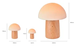 - Super Mini Alice Mushroom Lamp - Walnut*Gingko Best